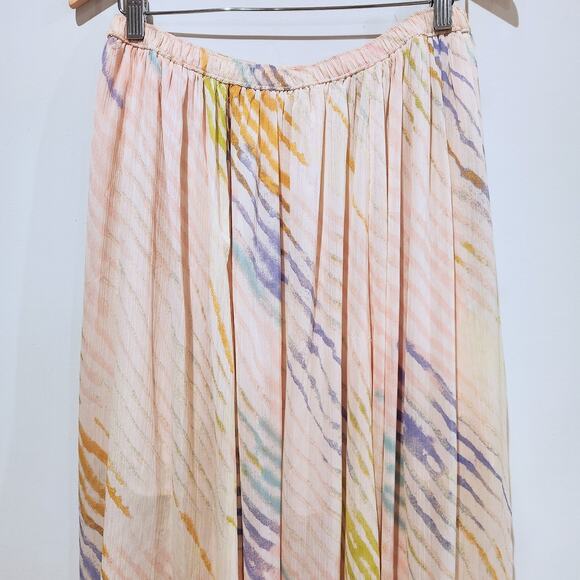 Free People Pink True To You Maxi Skirt Size Medium Boho Fairy Whimsical Hippie - Picture 4 of 12